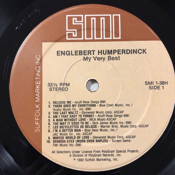 12” LP Vinyl Record  ENGELBERT HUMPERDINCK  All My Best - Picture 4 of 14